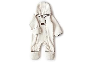 PETIT COULOU Sherpa Onesie – Warm Baby Bunting Suit with Hood