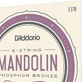 D'Addario EJ70 Phosphor Bronze Mandolin Strings Ball End .011-.038 Medium Light view 4
