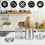 Guniata Stainless Steel Deep Fat Fryer Strainer Pot with Filter Lid 2L view 2