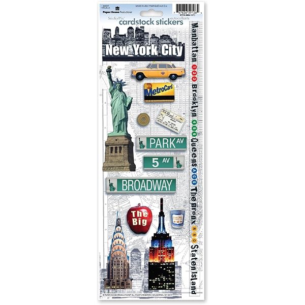 New York State Shaped Flag Sticker Self Adhesive Vinyl...