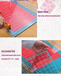 Quilting Ruler- 12.5 * 12.5" Slotted Rulers for