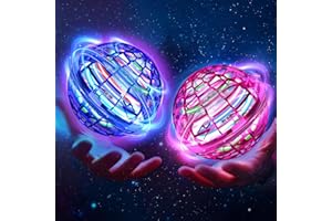 GENERIC Flying Orb Ball Toy 2025 Hand Controlled Hover Spinner Galaxy Lights Ball 2 Pack 360° Boomerang Flying Toys Magic Floating Globe Mini Drone Cool Christmas Gift Flying Orb Multirotors for Kids Ages 6-12 (BP)