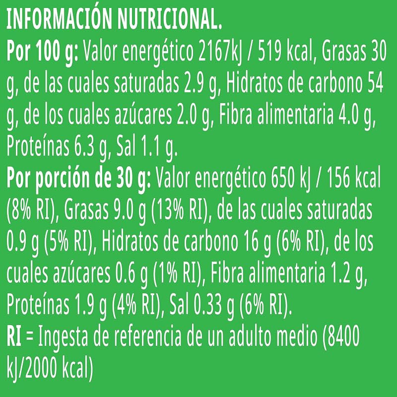 Sour Cream & Onion | Aperitivo salado Sabor Crema agria y Cebolla | Tubo | 185g