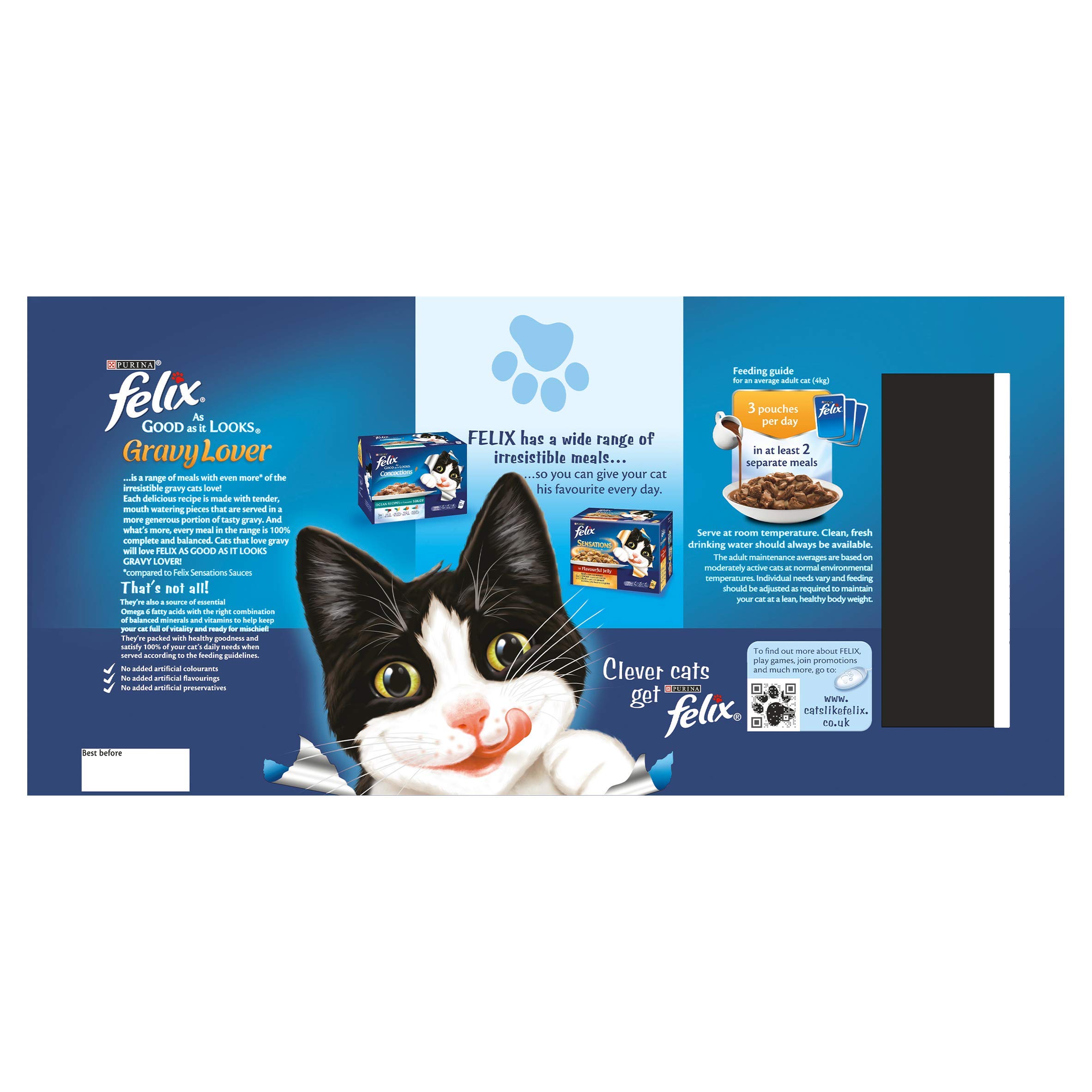 felix senior cat food 44 pouches