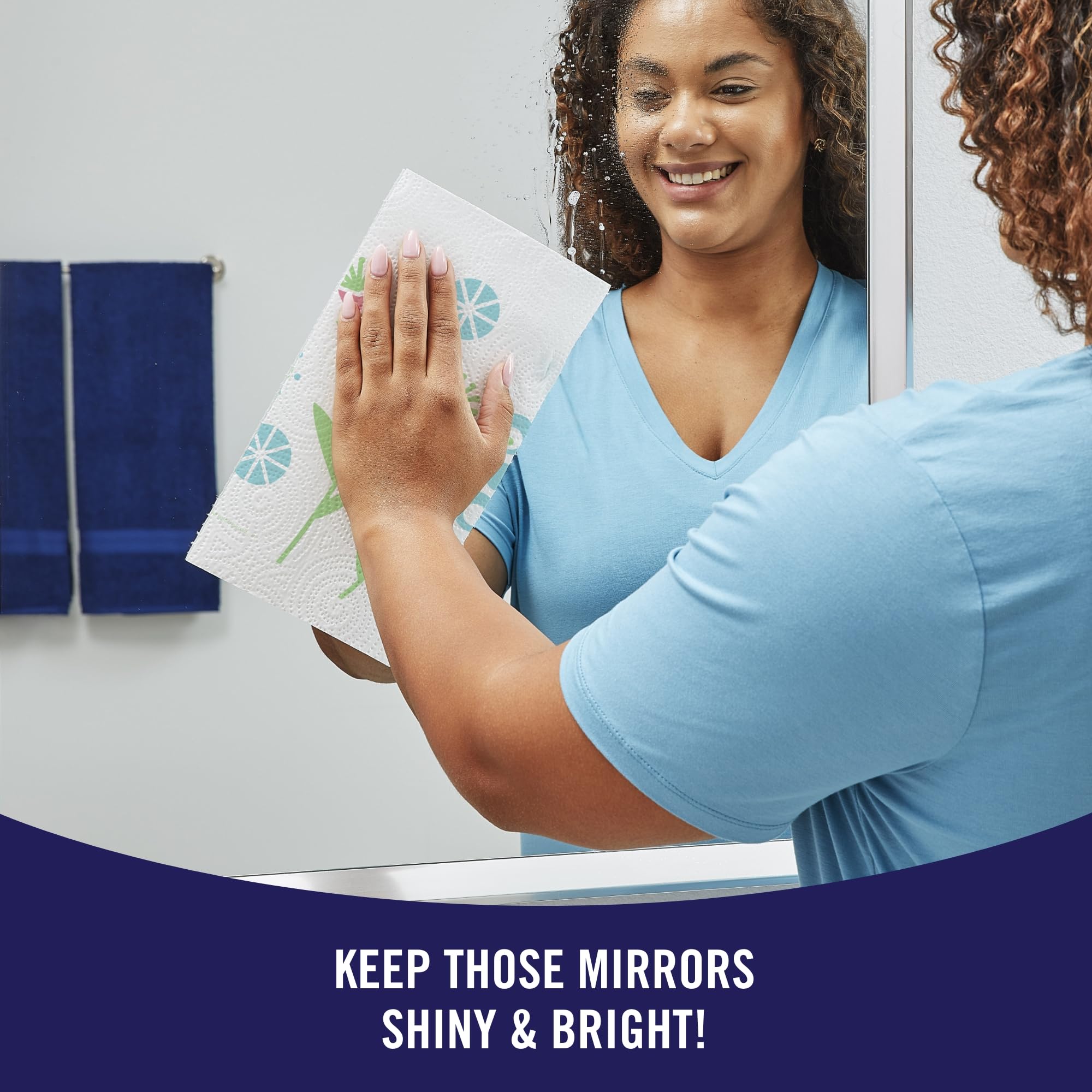 Sparkle Pick-A-Size Paper Towels, Spirited Prints, 6 Double Rolls = 12 Regular Rolls, Everyday Value Paper Towel With Full And Half Sheets