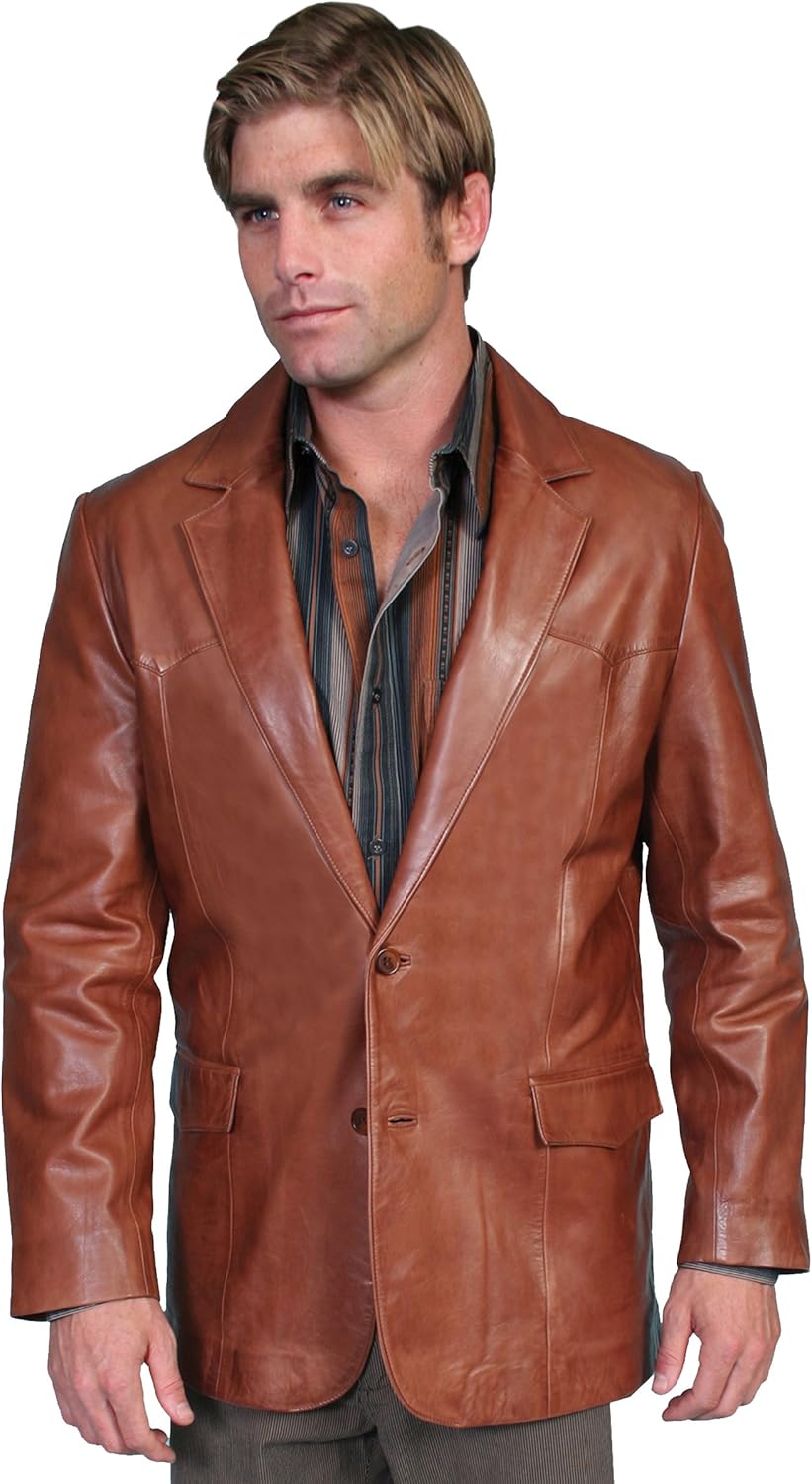 Scully Men's Lamb Leather Blazer Regular - 501-189 at  Men’s Clothing store