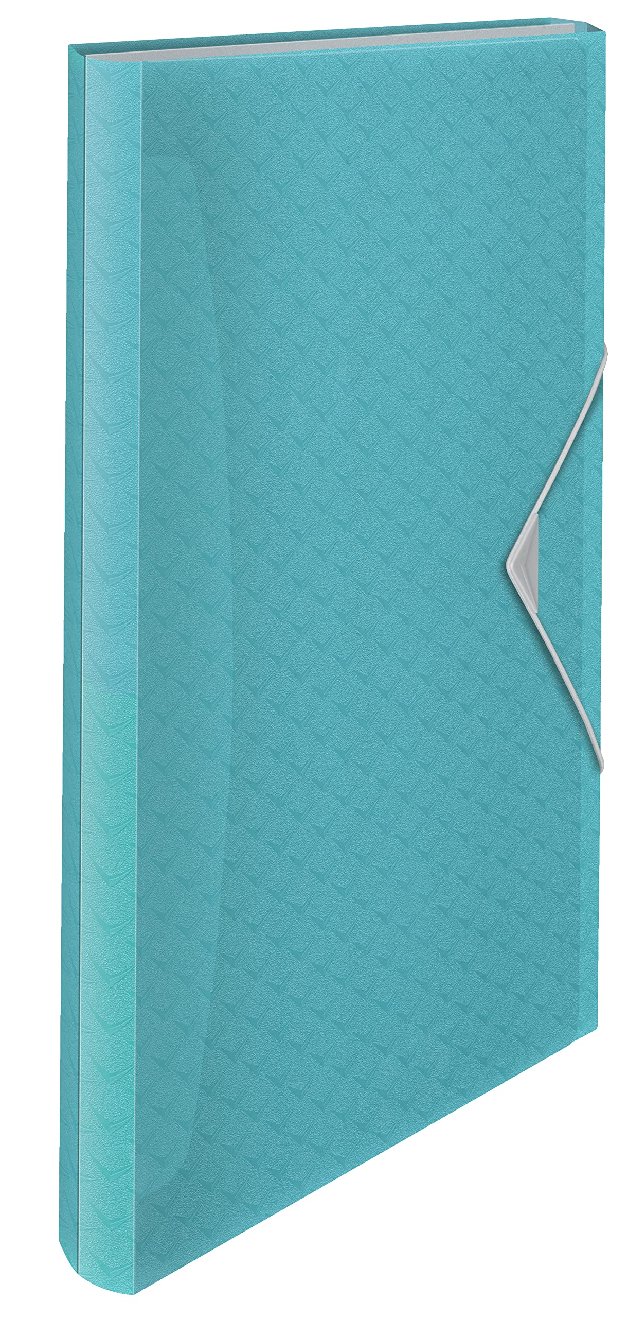 Esselte A4 Expanding Concertina File, Clear Folder Organiser With 5 Tabs/6 Compartments, Home/Office, Embossed Pattern, Colour'Breeze Range, Blue, 626252