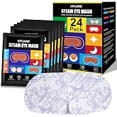XPCARE 24 Pack Steam Eye Mask Disposable for Dry Eyes Cornea Care-Unscented | Steam Eye Mask Cornea Care Rest Self Heating Eye Mask Self Heated Steam Warm Eye Mask Disposable Heated Eye Mask
