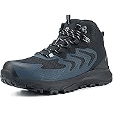 OUTJET Men's Waterproof Hiking Boots Lightweight Comfortable Outdoor Walking Trail Boots Shoes