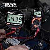 KAIWEETS KM100 Digital Multimeter Voltmeter Ohm Continuity Tester CAT III 600V view 4
