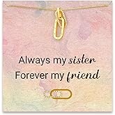 STORYJEWELLERY Sister Christmas Gifts, Necklace for Sister, Sisters Birthday Gifts from Sisters, Sisterhood Jewelry, Xmas Presents