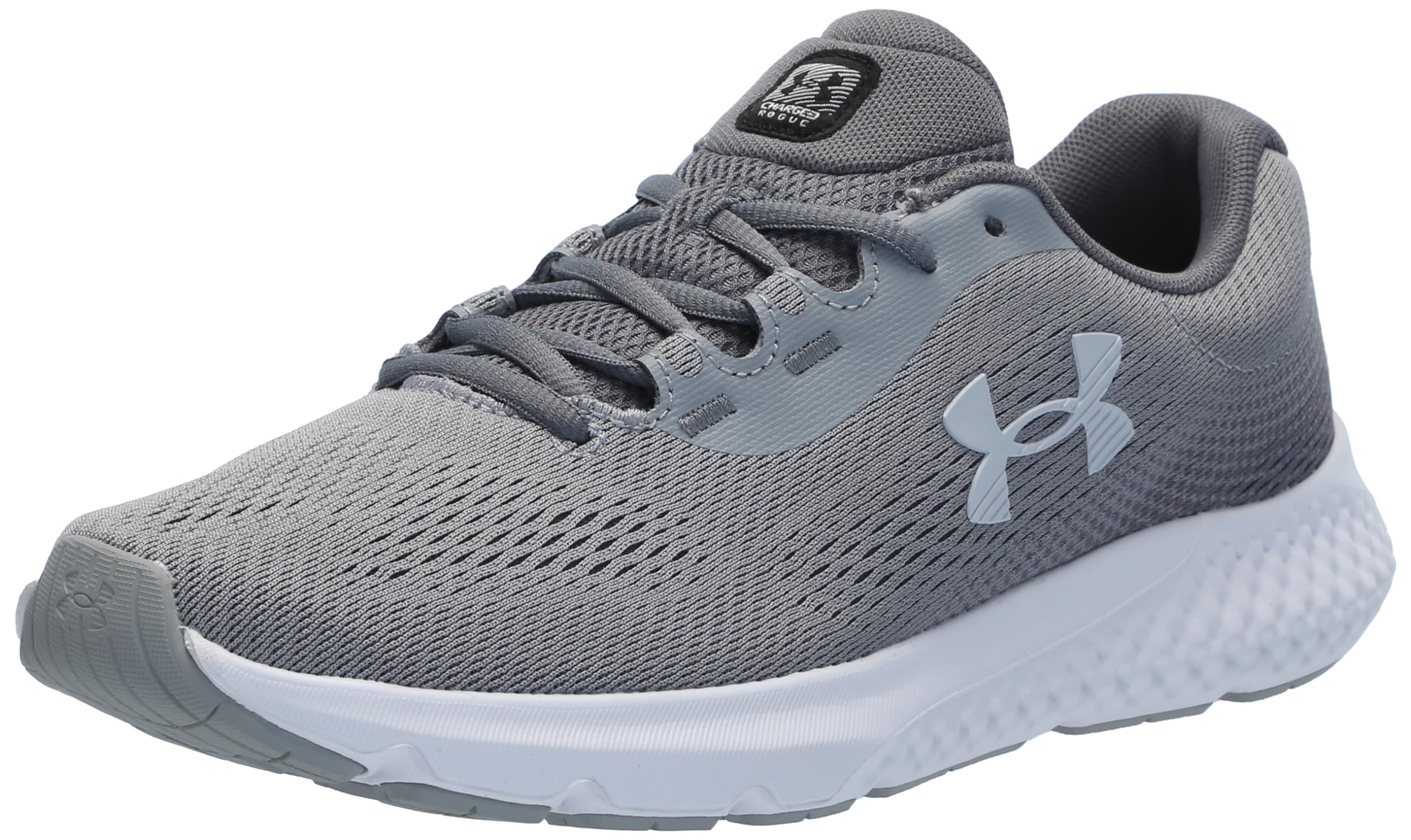 Under Armour Men's Charged Rogue 4, (101) Steel/White/Black, 7, US Image