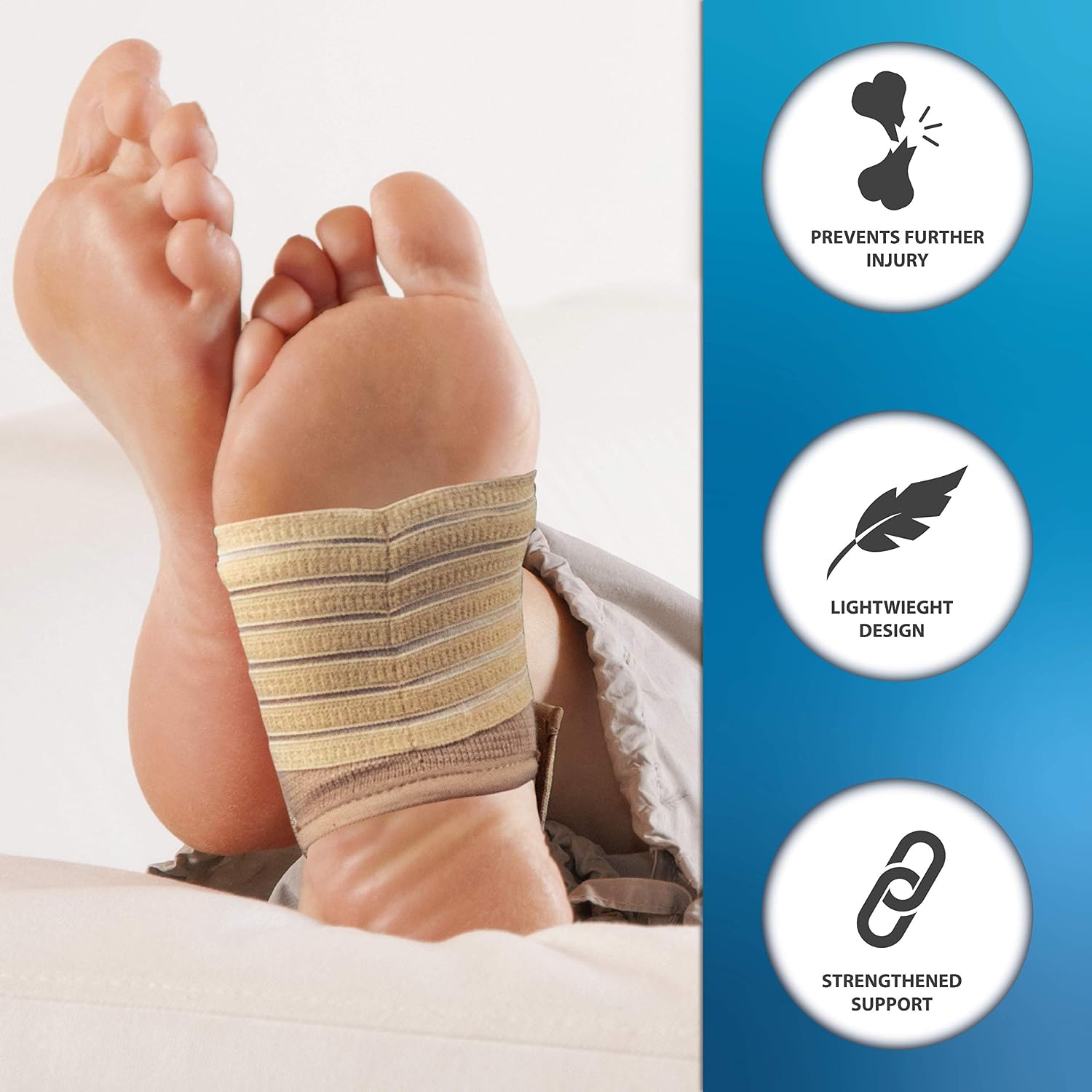 Actesso Ankle Support Sleeve with Strap - Image 4