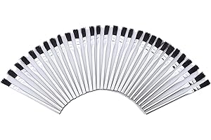 Acid/Flux Brush, Tin Ferrule, Horsehair, 5-3/4" Length, 5/16" Width(Pack of 30 Pieces)