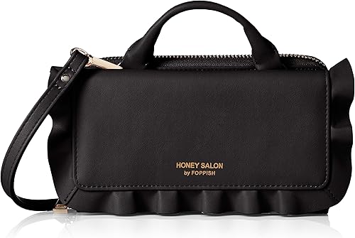 ハニーサロンバイフォピッシュ 財布 フリルスマホウォレット ブラック 財布 Amazon