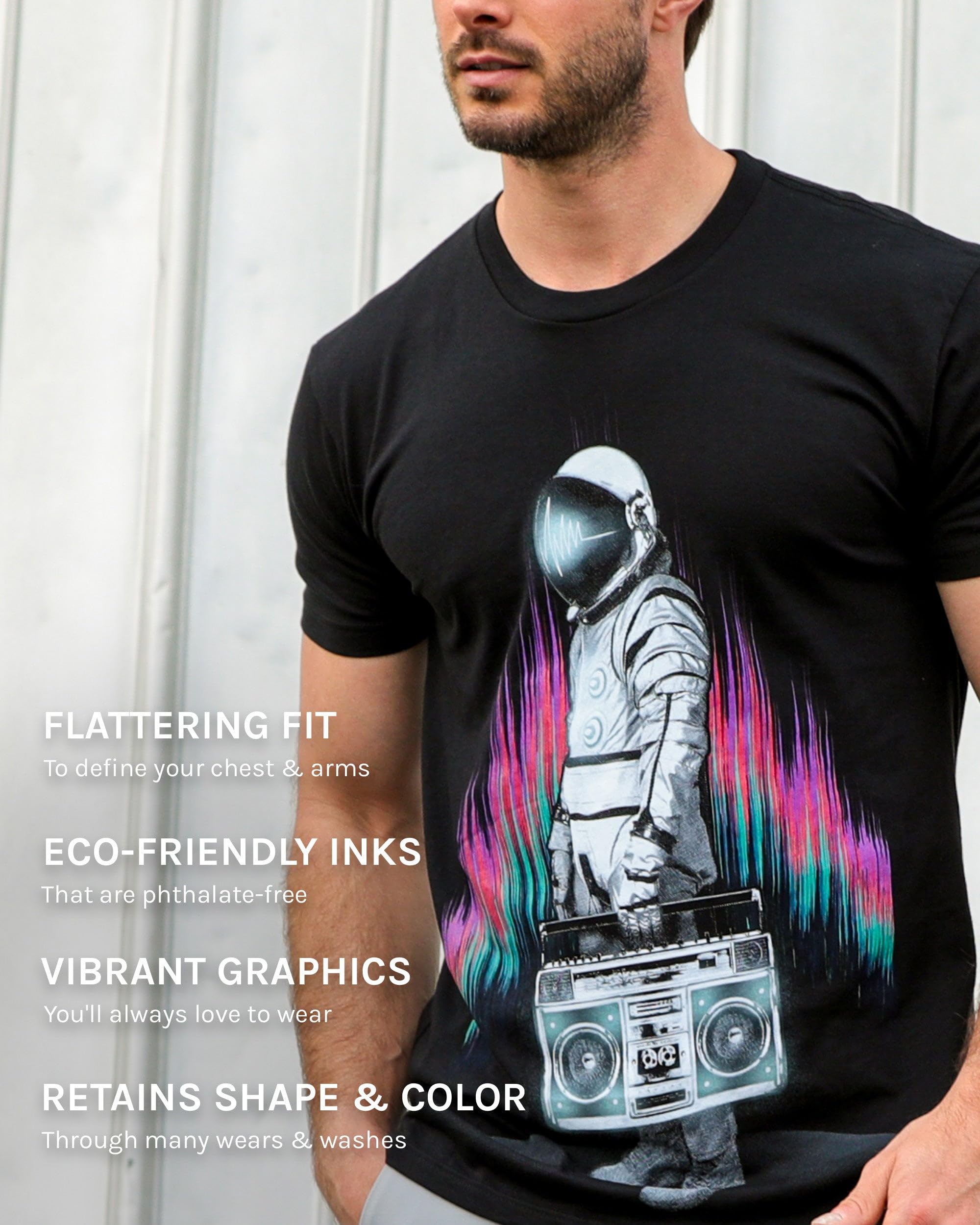 INTO THE AM Men's Graphic T-Shirts S - 4XL Premium Short Sleeve Tees Cool Nature Designs