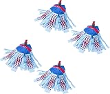 Vileda Supermocio 3 Action Microfibre Mop Head Refill Blue 4 Pack view 2