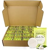 DincherBel 200 Pack 0.5oz Travel Soap, Mini Round Cleansing Bars Soap Bulk Travel Size, Individually Wrapped Toiletries Amenities for Hotel, Airbnb, Shelter, Camping and Traveling