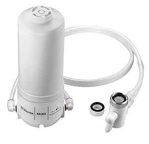 Home Master HM Mini Sinktop Faucet Filter, White