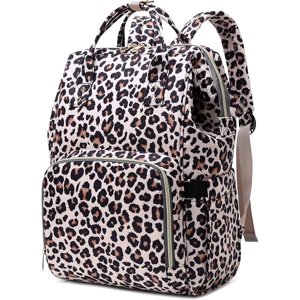 Xunteny Leopard Women Laptop Backpack Bookbag 15.6 Inch Amazon.com: Xunteny Leopard Women Laptop Backpack, College  main image 2