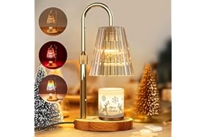 KPBOTL Candle Warmer Lamp,Upgrade Adjustable Candle Warmer Light,RGB Warm White Electric Candle Lamp Warmer with Timer,Dimmer,Wax Melts Warmer for Secented Jar Candles, House Warming Gifts