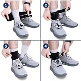Boxia AFO Brace for Drop Foot – Adjustable, Black Medium, Unisex view 7