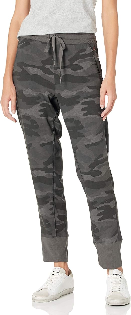 Danskin Women's Camo Printed Soft Touch Jogger Casual Pants Amazon.co