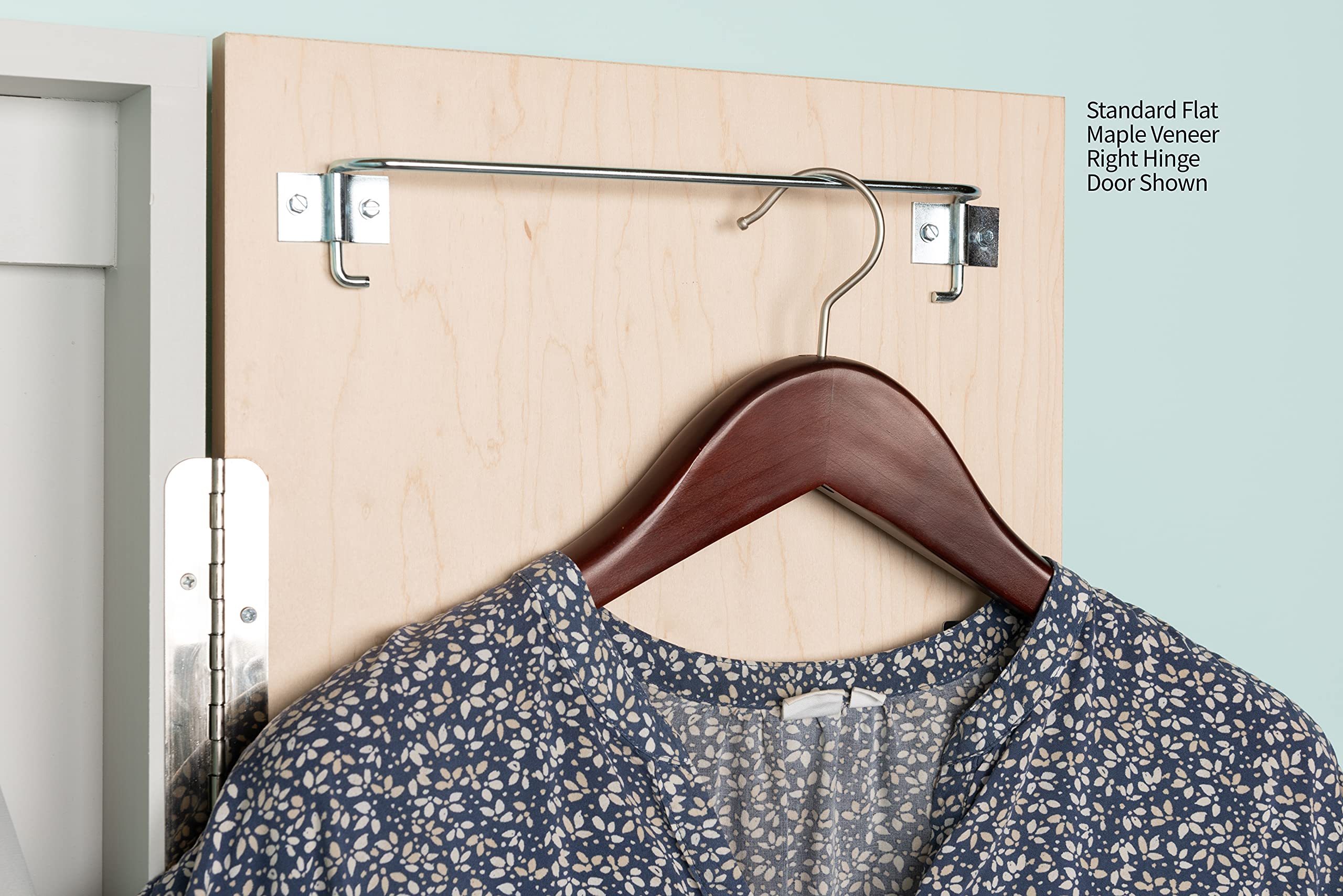 Iron-A-Way Surface Mount or Built-In Ironing Center Cabinet with 42 Inch Ironing Board and Flat White Door-IAW42FWU