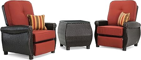 Amazon Com La Z Boy Outdoor Abre 3pc Rc R Patio Recliner Set