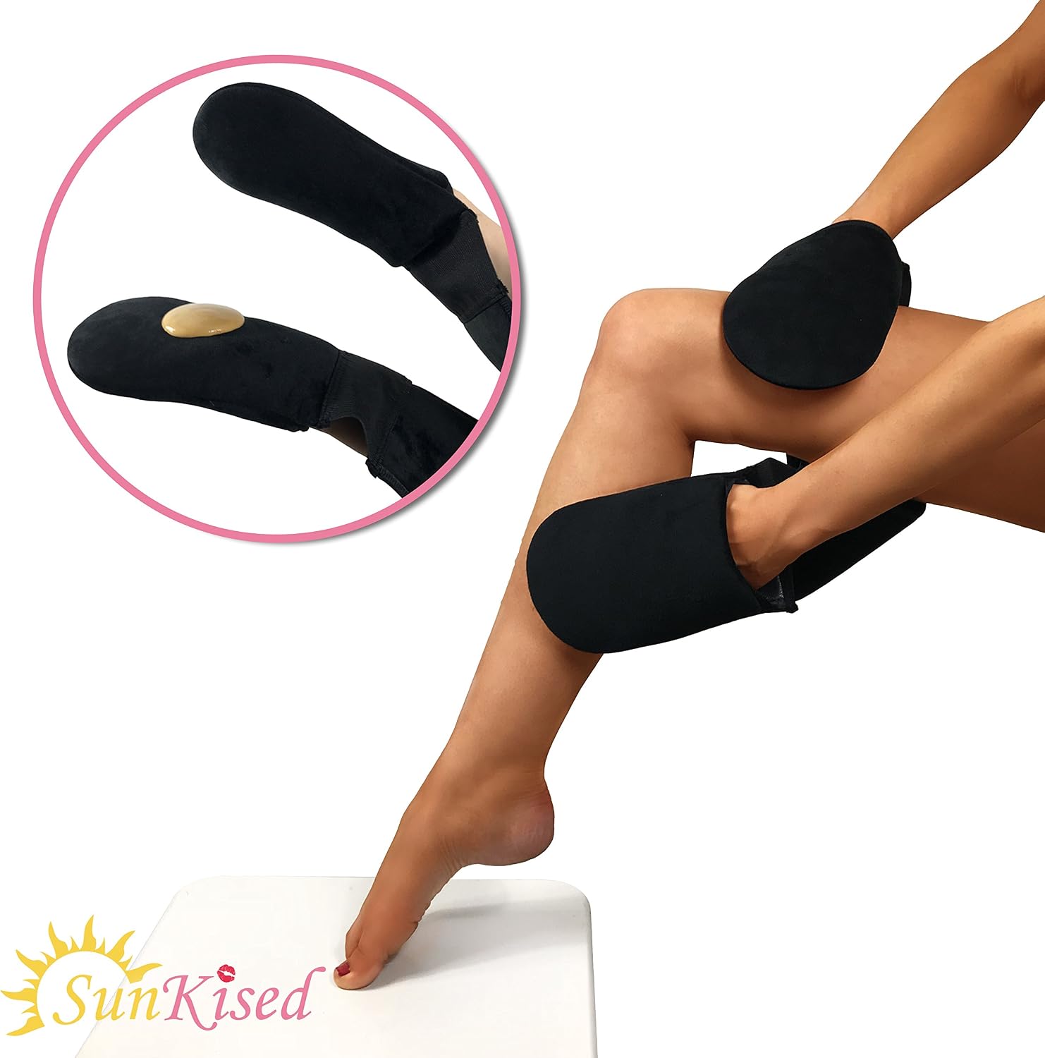 Tanning Mitt For Full Back and Body Tanning Experience With Long Lasting Streak Free Results Including Those Hard To Reach Places New 2019 Velvet Soft Applicator Mit Version 3 in 1 Mittens - Image 5