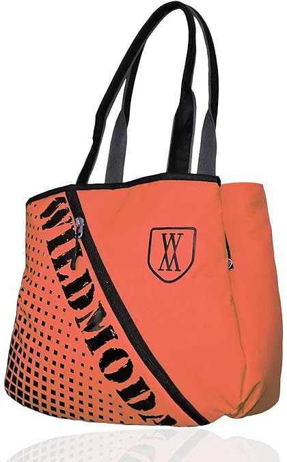 WILD MODA Womania Womens Large Polyester Orange Shoulder Bag