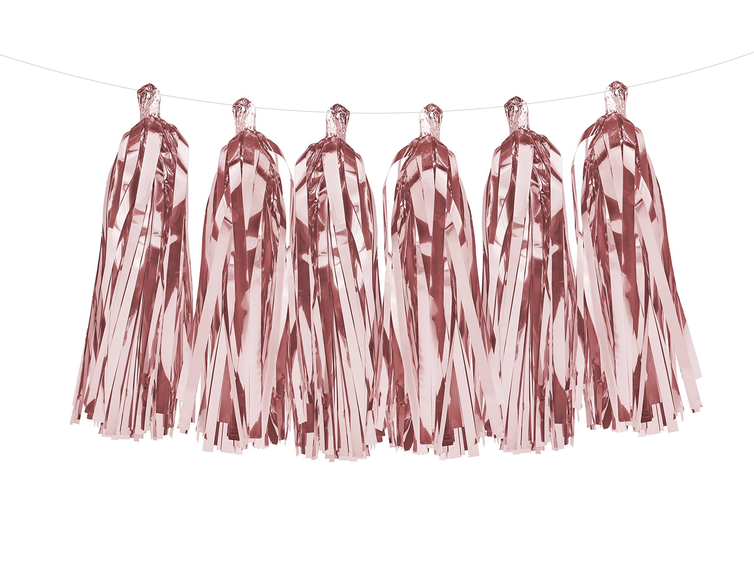PartyDeco Garland Tassels Rose Gold Pack of 12/200 cm