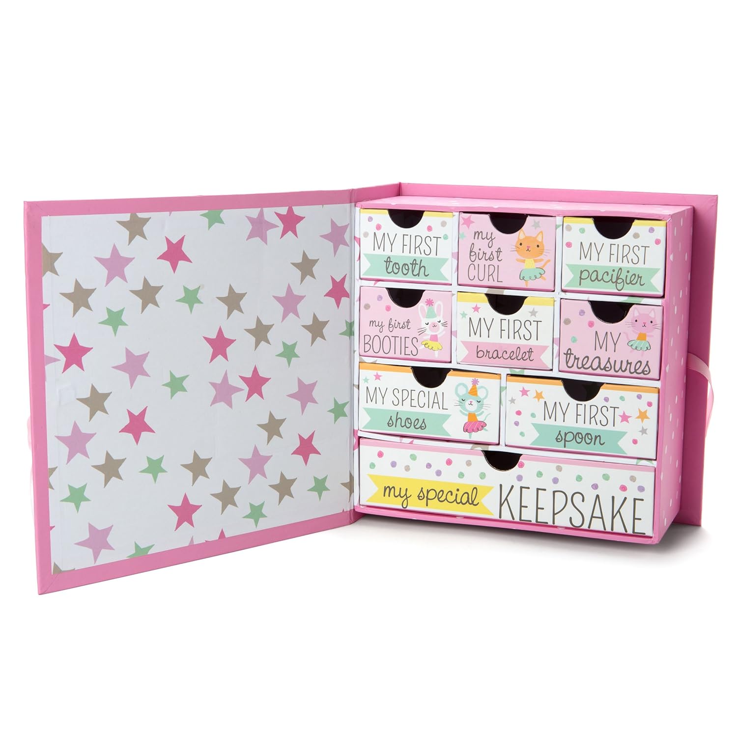 baby milestone keepsake storage box