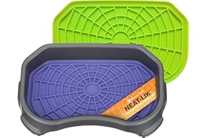 Neater Pet Brands - Neat-LIK with Protective Tray - Slow Feed Pad for Dogs & Cats