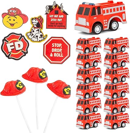 Amazon Com Favonir Fireman Themed Party Favor Supplies 96 Pc