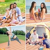 Qoosea Picnic Blanket 200x200CM Waterproof Large Outdoor Rug Portable view 6