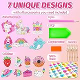 Maqhpu 5D Diamond Painting Keychain Kit for Girls Arts Craft Set view 2