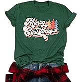 Christmas Shirts Women The Cookie Crew Christmas T-Shirt Cute Xmas Tree Tee Gingerbread Baking Tops
