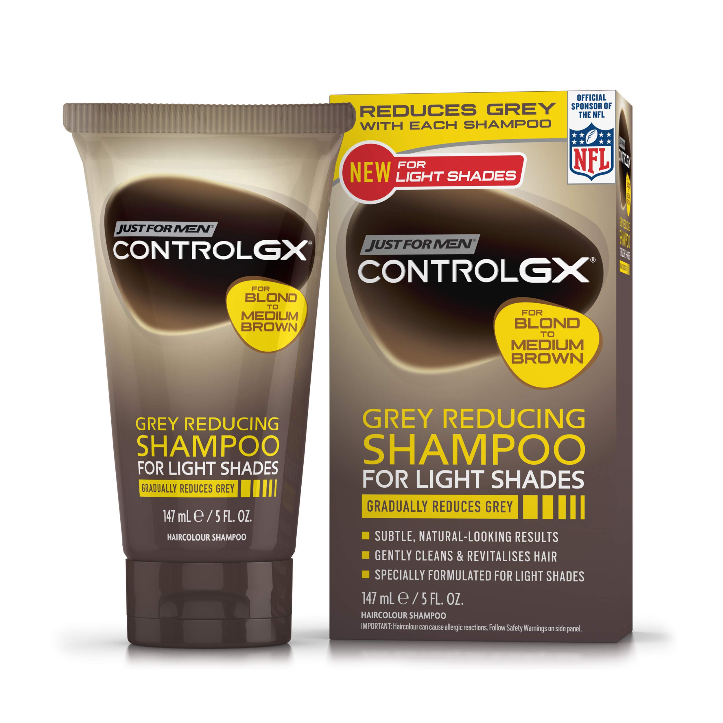 Just For Men Control GX Grey Reducing Lighter Shades Shampoo, 147 ml