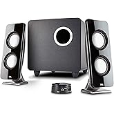 Cyber Acoustics CA-3610 2.1 Multimedia Speaker System with Subwoofer, Perfect Computer Speakers for PC or Mac, Great for Music, Movies, and Gaming