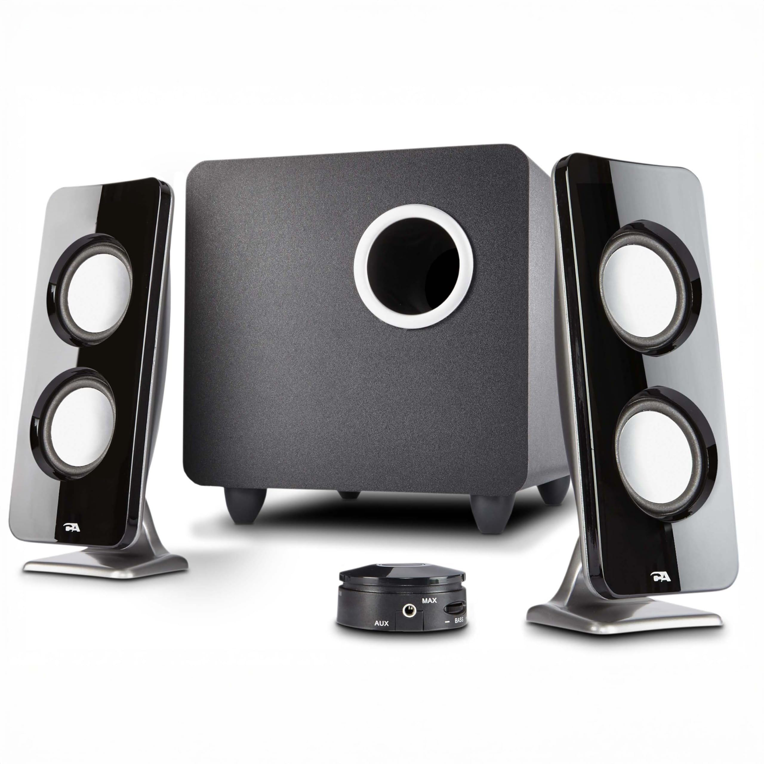 Photo 1 of Cyber Acoustics CA-3610 2.1 Multimedia Speaker System with Subwoofer, Perfect Computer Speakers for PC or Mac, Great for Music, Movies, and Gaming