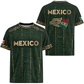 Noryzen Active Mexico Jersey Women, Soccer Jerseys for Men, Mexico Shirt | For Men &amp; Women Fans, Vibrant Mexico Colors, Game Day &amp; Casual Wear, Mexico Shirt Comfort Fit, Meaningful Gift
