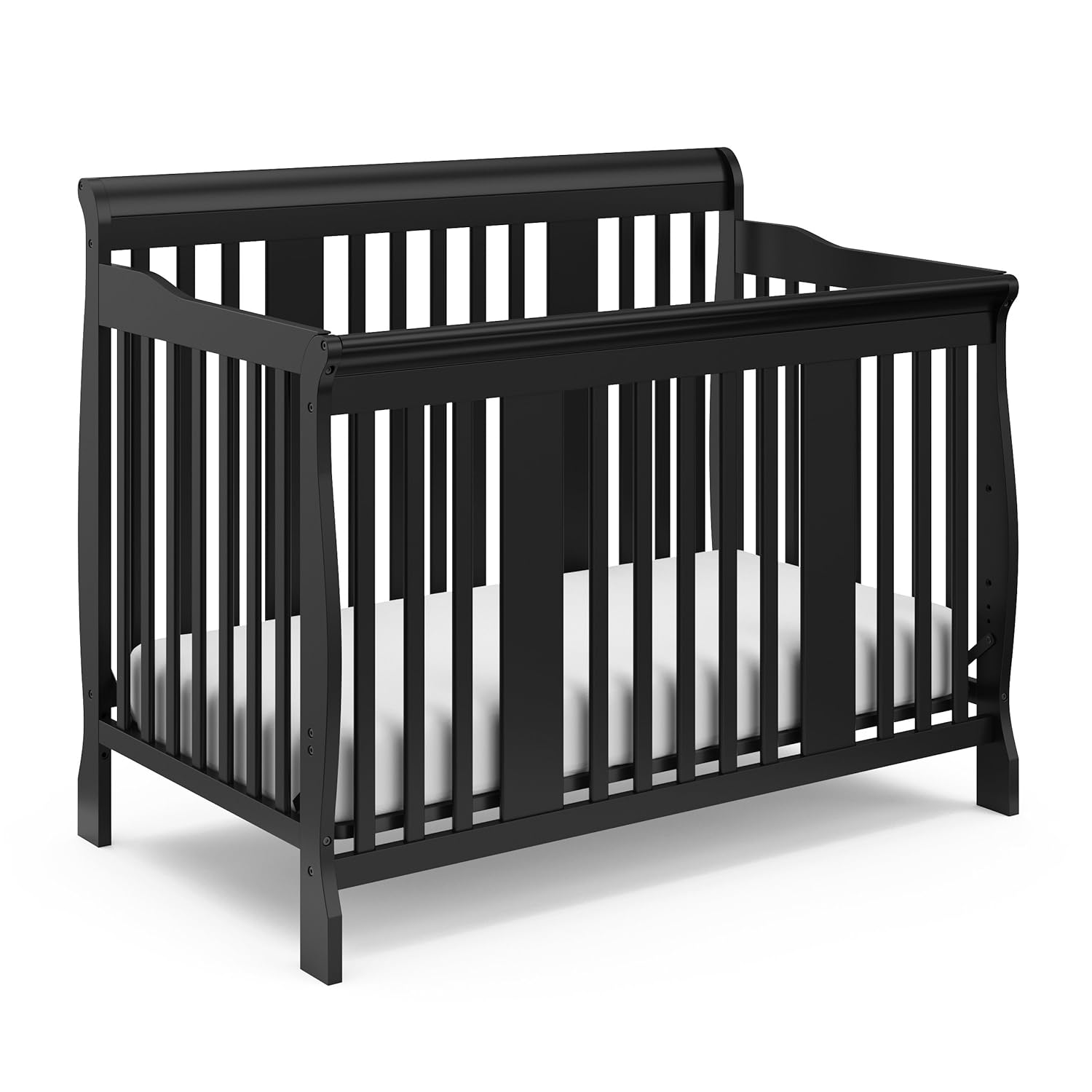 Stork Craft Tuscany 4in1 Convertible Crib, Black