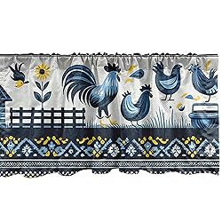 Ambesonne Farmhouse Window Valance, Modern