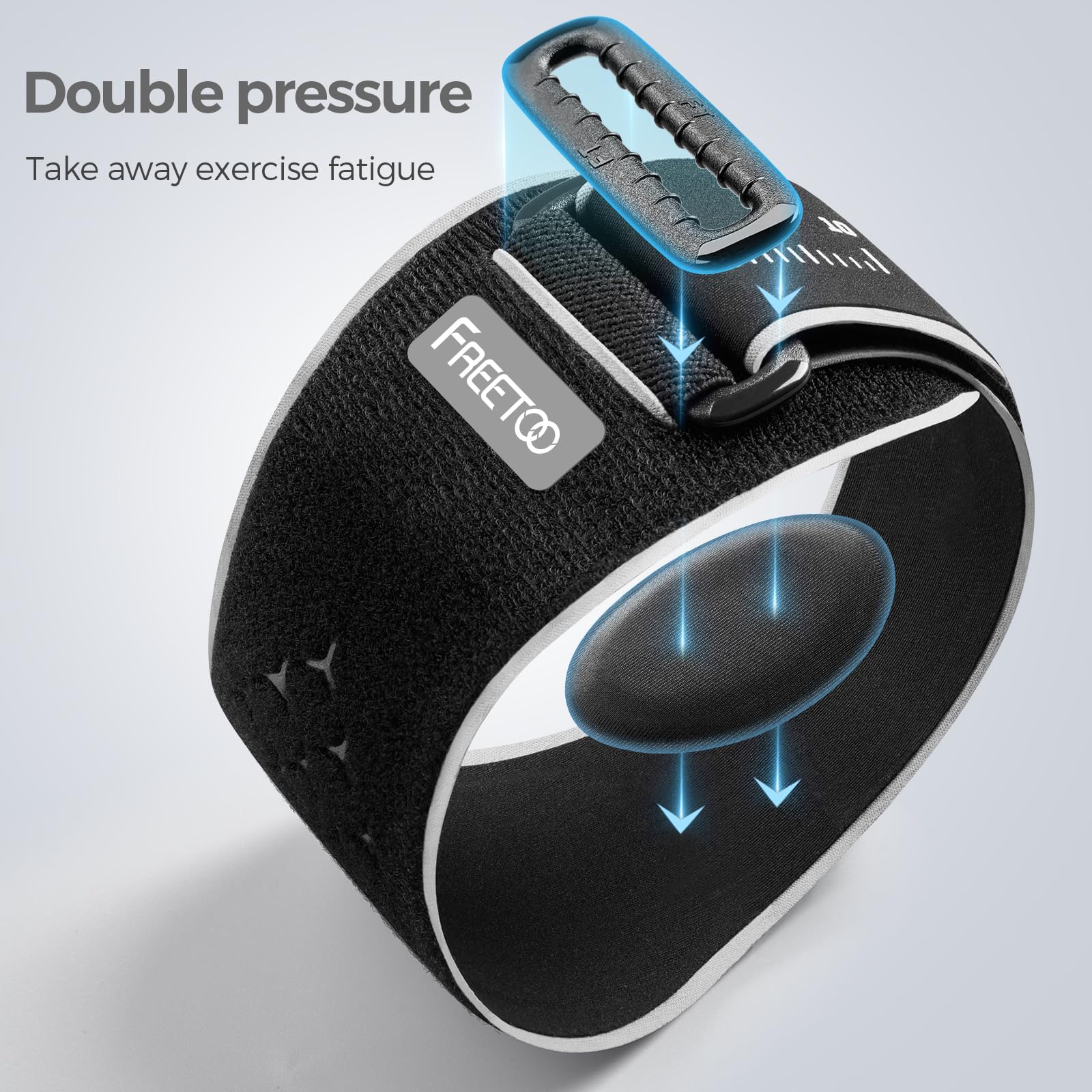 FREETOO Tennis Elbow Brace for Men Women for Tendonitis, Tennis Elbow Strap with Gel Pad, Golfers Elbow Brace for Men for Tennis & Golfers Elbow,Lateral Medial Epicondylitis. Fits Forearm 7.1''-11''