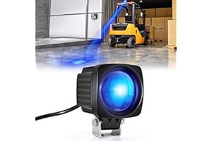 ETZONE New Square LED Forklift Safety Lights Blue DC 12-100V Forklift Backup Lights 10W Warehouse Pedestrian Warning Spotlight