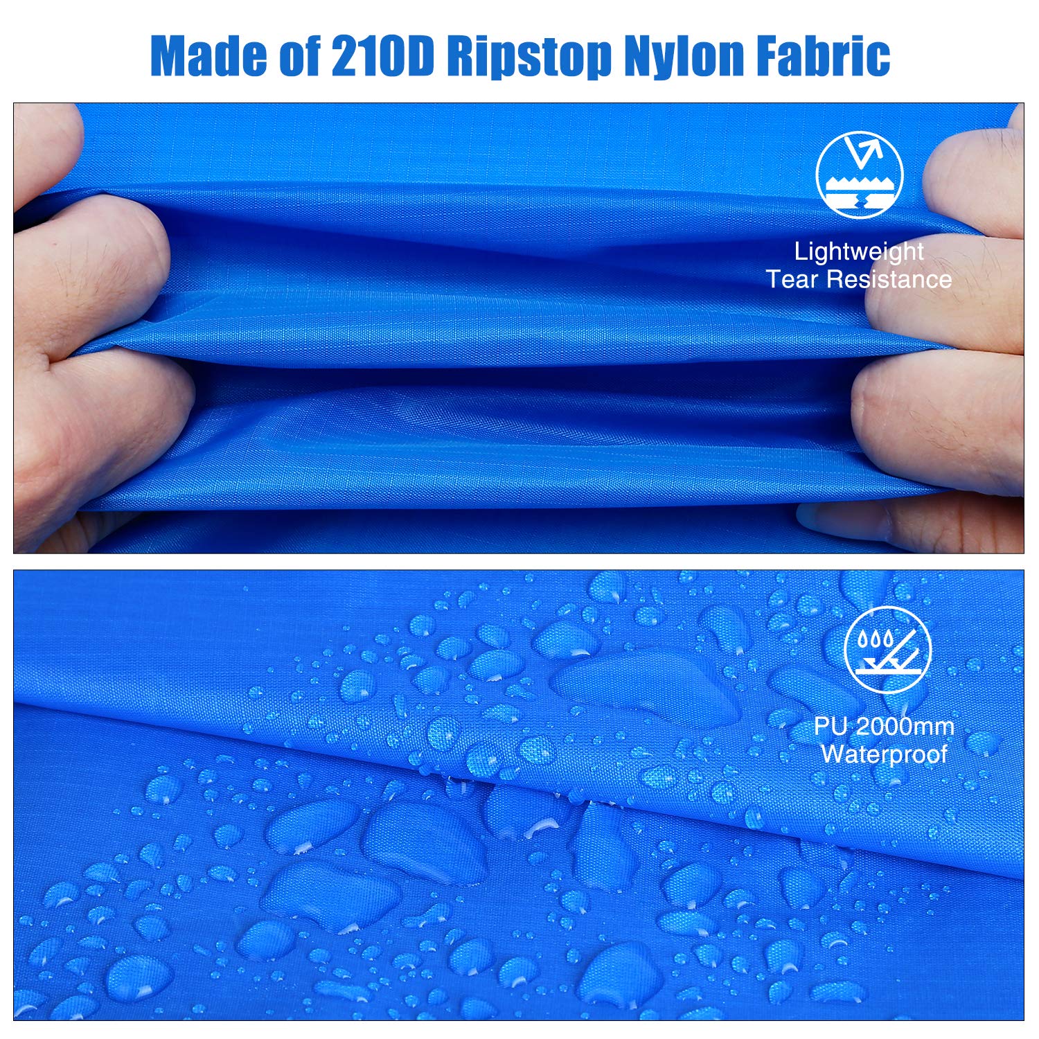 Premium Lightweight Ripstop Nylon Backpacking Survival ...