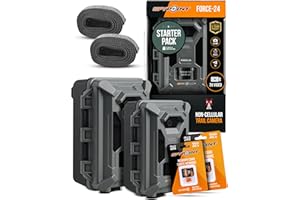 SPYPOINT FORCE-24 Twin Pack Starter Pack Non-Cellular Trail Camera, 2 SD Cards Included, 2K Video, 24MP Photos, Low-Glow LEDs
