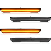 HECASA 4Pcs LED Marker Lights Compatible with Sierra 2500/3500 HD Canyon | Fit for 2020-2024 GMC Sierra 2500/3500 HD 2023-2024 GMC Canyon Replace for 84185031 84806032 LED Front Rear Side