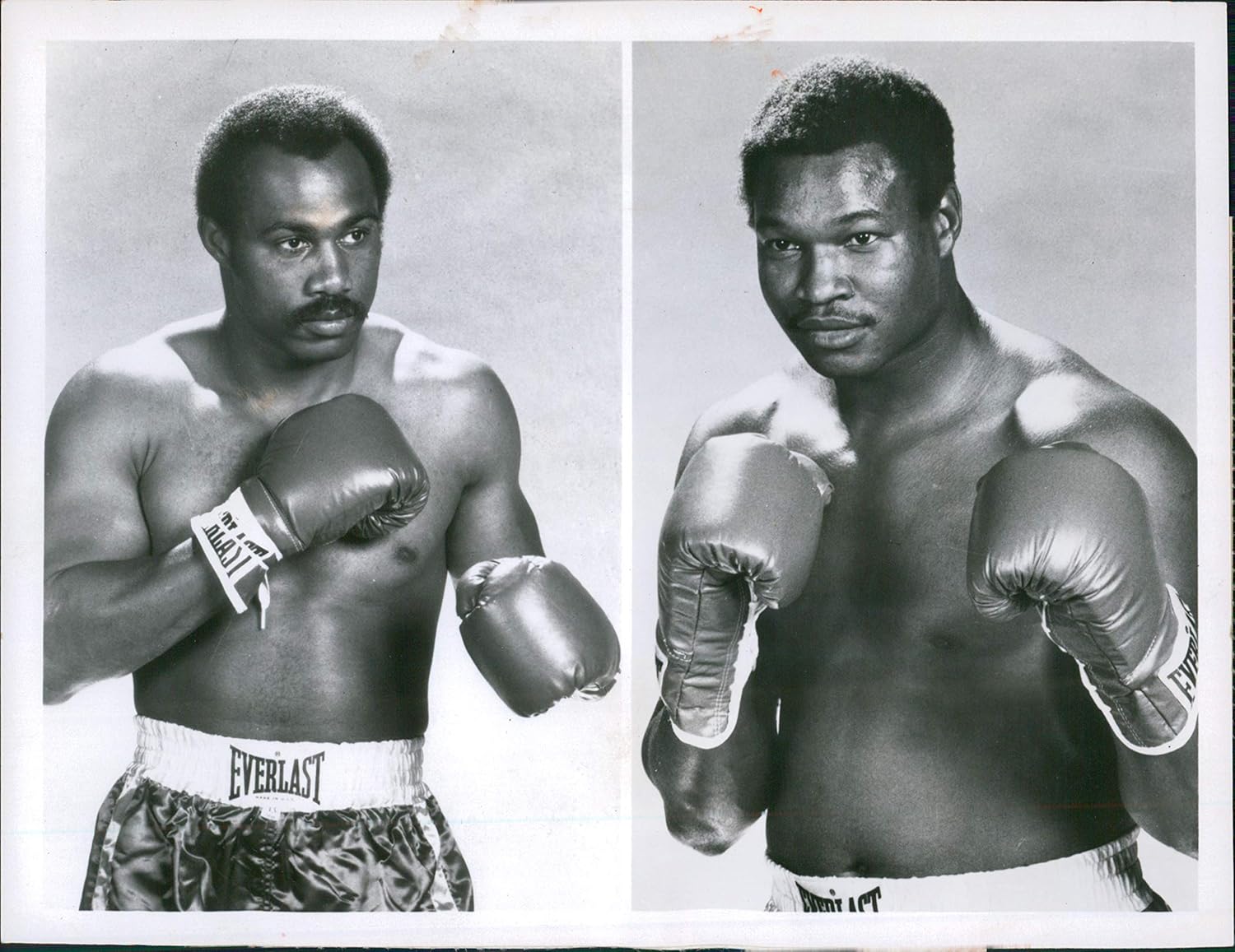 Vintage Photos 1978 Ken Norton Larry Holmes Heavyweight Championship Sports Black 7X9